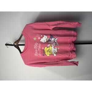 Preowned Hello Kitty and Friends Pink Sweatshirt - Medium